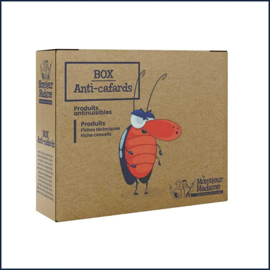 Box Anti-Cafards et Blattes - Kit complet avec produits insecticides pour traiter et prévenir une infestation de cafards ou blattes . Monsieur Madame Anti Nuisibles