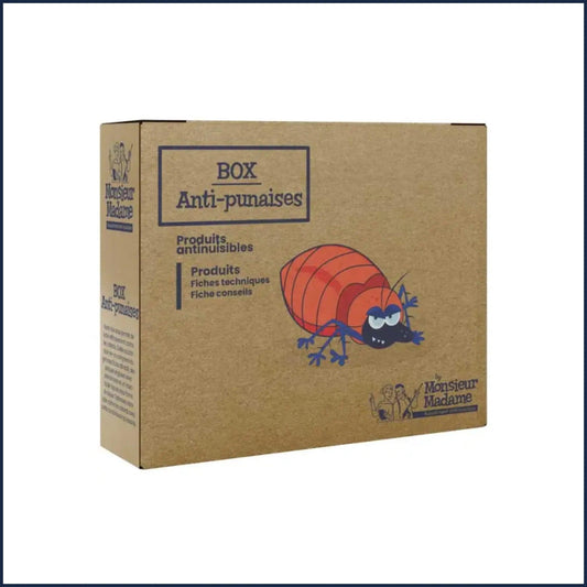 Box Anti Punaises de Lit - Kit pour détecter et traiter une infestation de punaises de lit - Tous les produits efficaces contre les punaises de lit - Monsieur Madame Anti Nuisibles