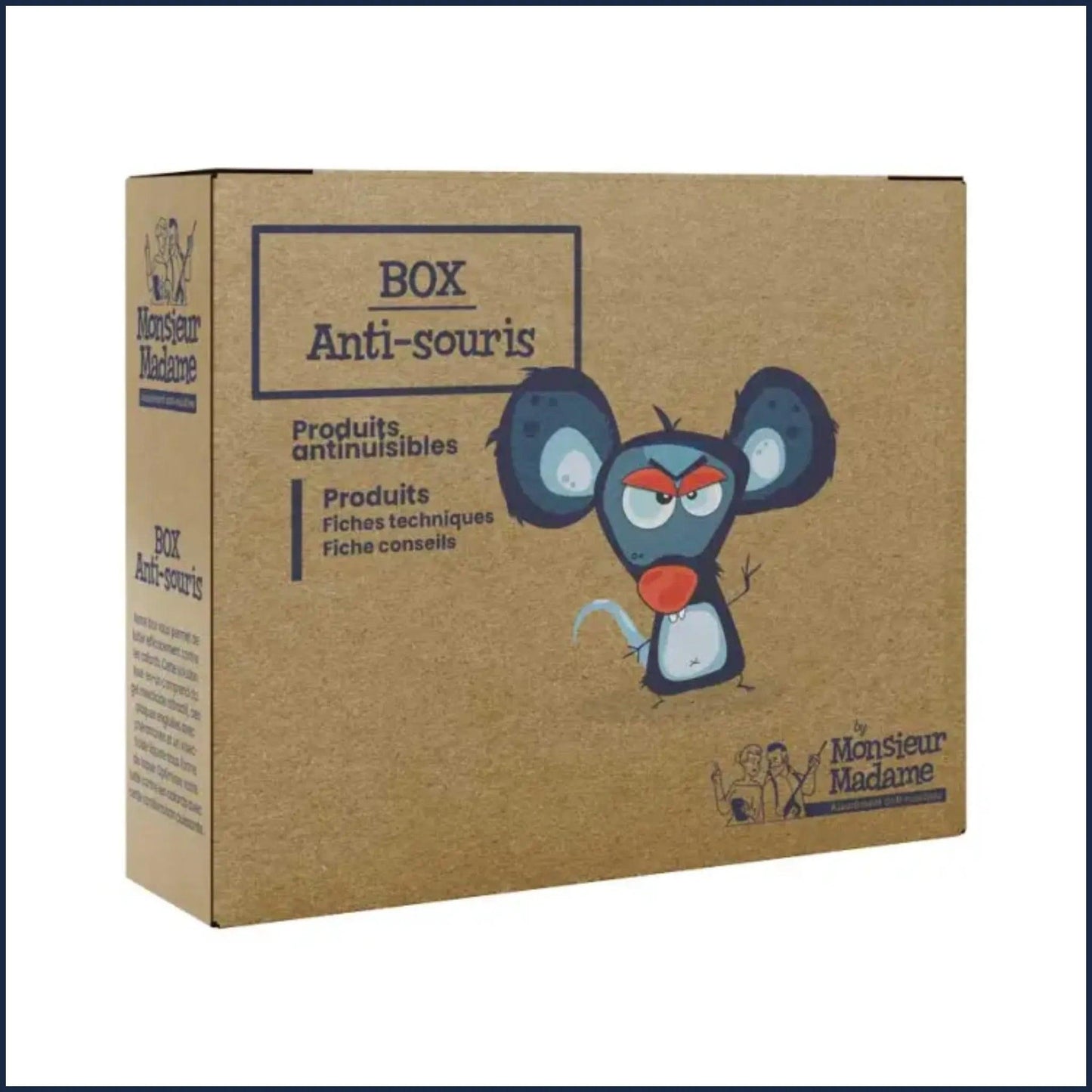 Box Anti Souris - Kit complet avec les produits raticides et pièges pour éliminer les souris. Monsieur Madame Anti Nuisibles