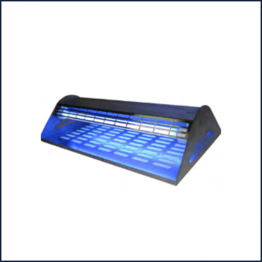 Destructeur professionnel d'insectes lampe UV anti insectes, sans insecticides, attire et éliminer les mouches, moucherons , moustiques... A utiliser avec des plaques collantes pour usage professionnel ou particulier.